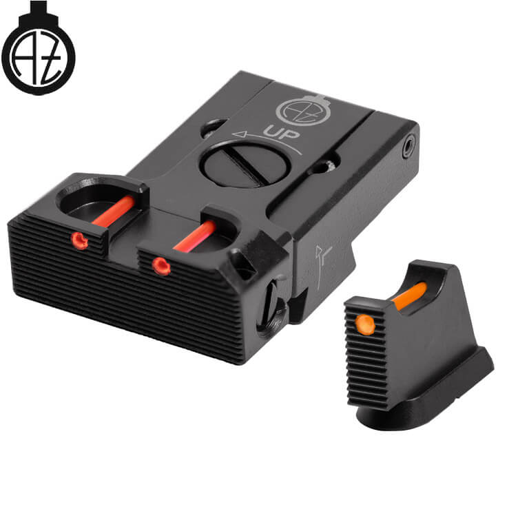 CZ 75B, CZ P-01, CZ 75 SP-01 regulējami mehāniskie tēmēkļi | šķiedru optika B