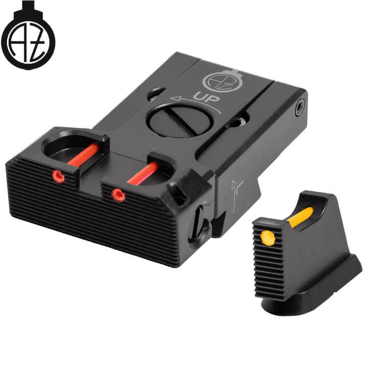 CZ 75B, CZ P-01, CZ 75 SP-01 regulējami mehāniskie tēmēkļi | šķiedru optika B