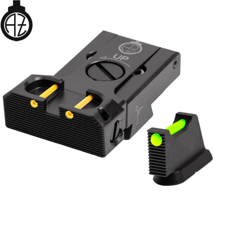 CZ 75B, CZ P-01, CZ 75 SP-01 regulējami mehāniskie tēmēkļi | šķiedru optika B