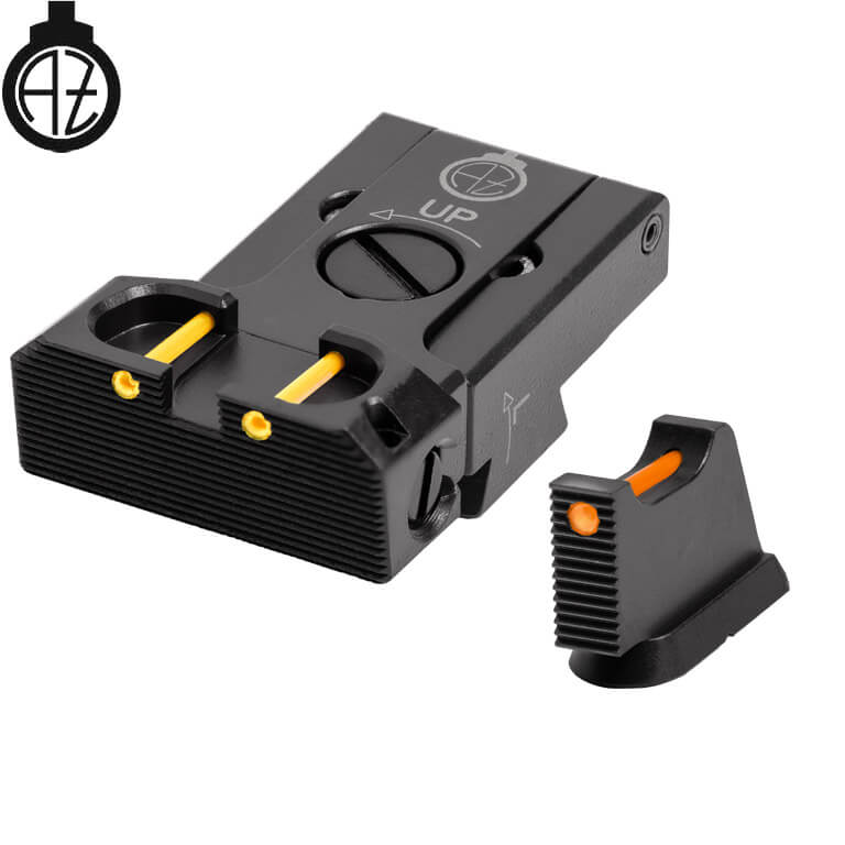 CZ 75B, CZ P-01, CZ 75 SP-01 regulējami mehāniskie tēmēkļi | šķiedru optika B