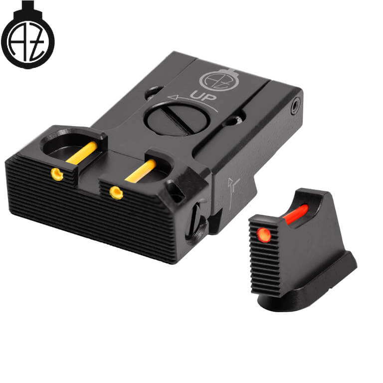 CZ 75B, CZ P-01, CZ 75 SP-01 regulējami mehāniskie tēmēkļi | šķiedru optika B