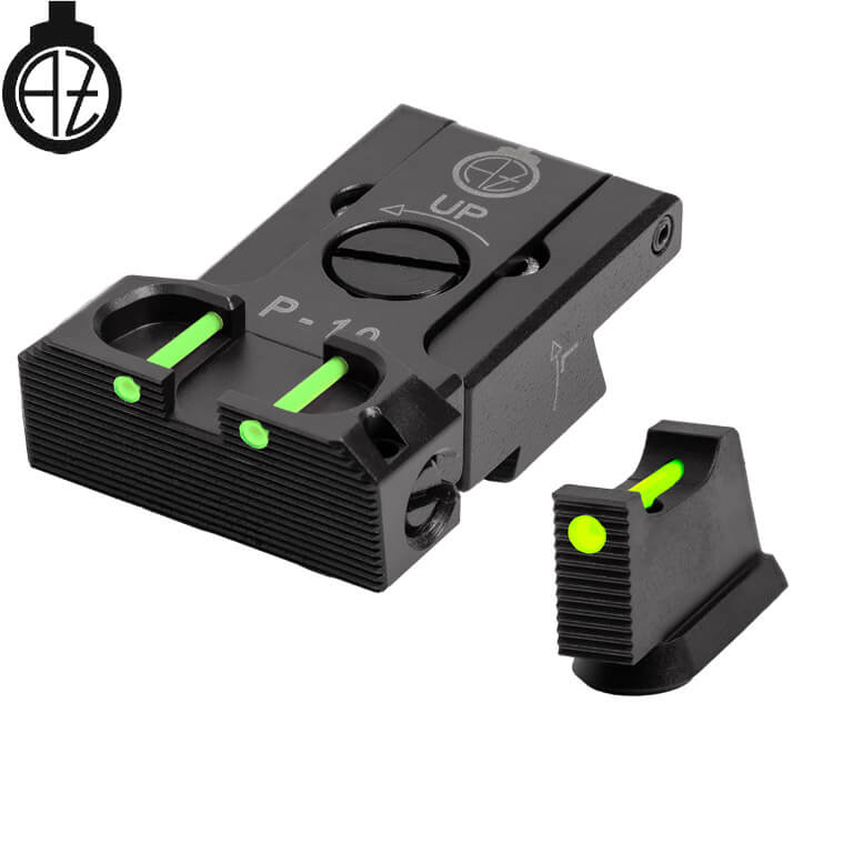 CZ P-10 regulējami mehāniskie tēmēkļi | šķiedru optika B