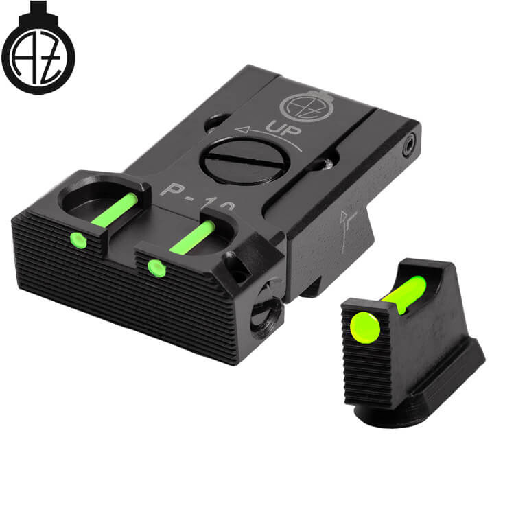 CZ P-10 regulējami mehāniskie tēmēkļi | šķiedru optika B