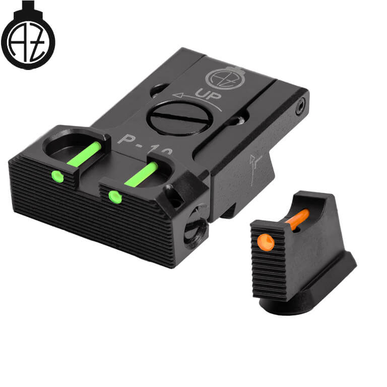 CZ P-10 regulējami mehāniskie tēmēkļi | šķiedru optika B