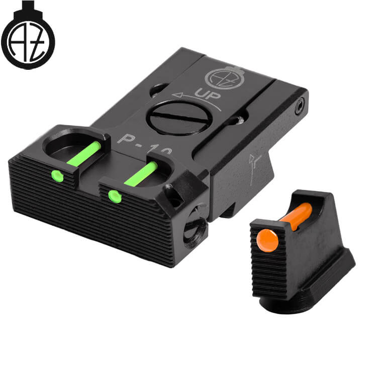 CZ P-10 regulējami mehāniskie tēmēkļi | šķiedru optika B