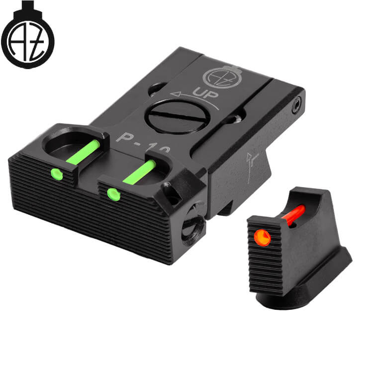 CZ P-10 regulējami mehāniskie tēmēkļi | šķiedru optika B