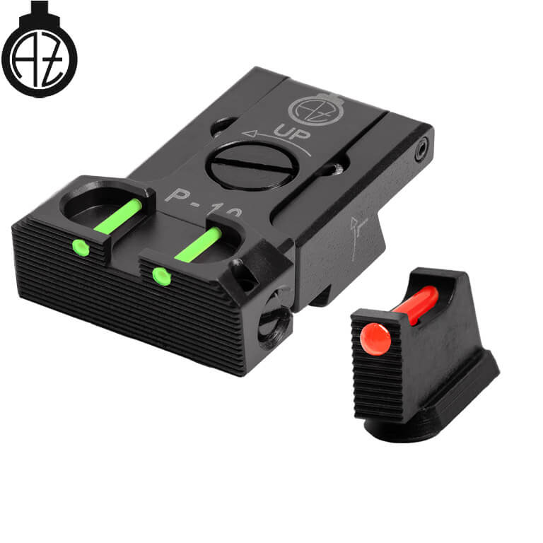 CZ P-10 regulējami mehāniskie tēmēkļi | šķiedru optika B