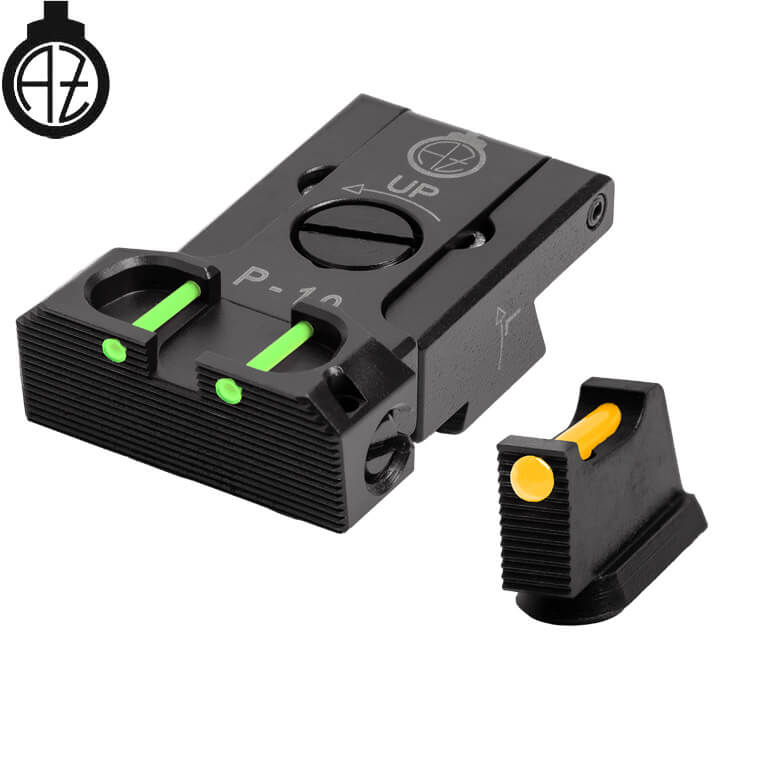 CZ P-10 regulējami mehāniskie tēmēkļi | šķiedru optika B