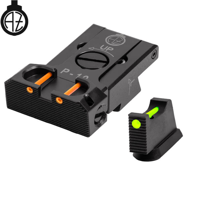 CZ P-10 regulējami mehāniskie tēmēkļi | šķiedru optika B