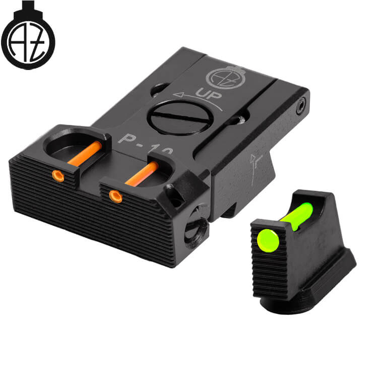 CZ P-10 regulējami mehāniskie tēmēkļi | šķiedru optika B