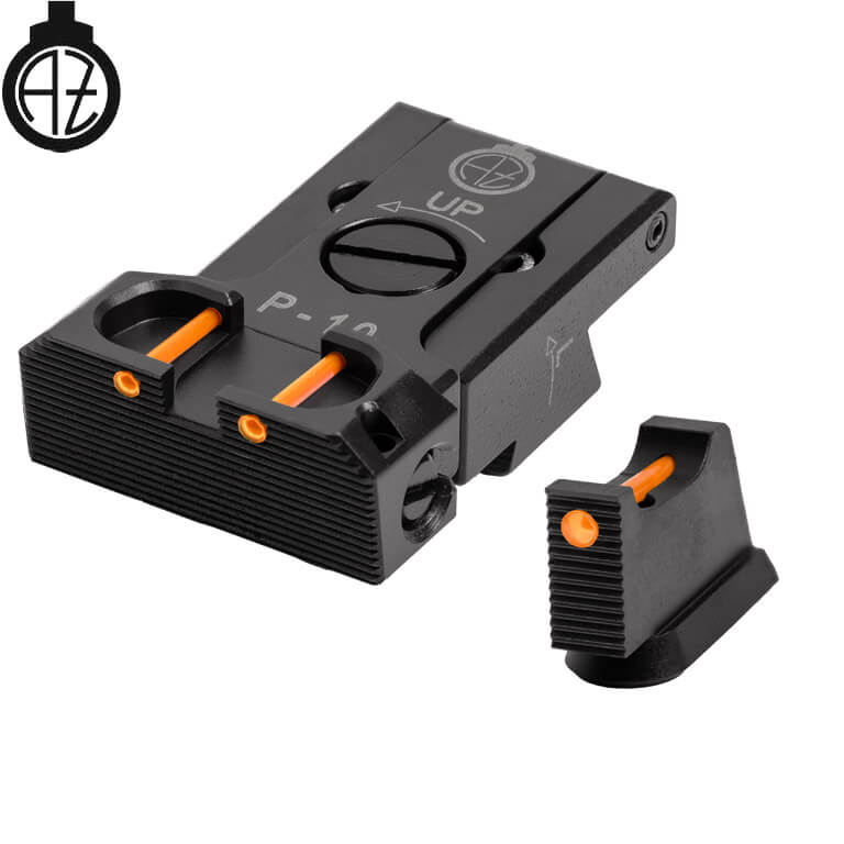 CZ P-10 regulējami mehāniskie tēmēkļi | šķiedru optika B