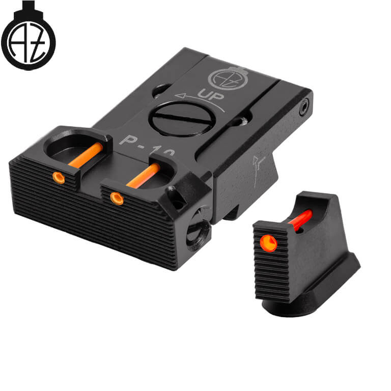 CZ P-10 regulējami mehāniskie tēmēkļi | šķiedru optika B