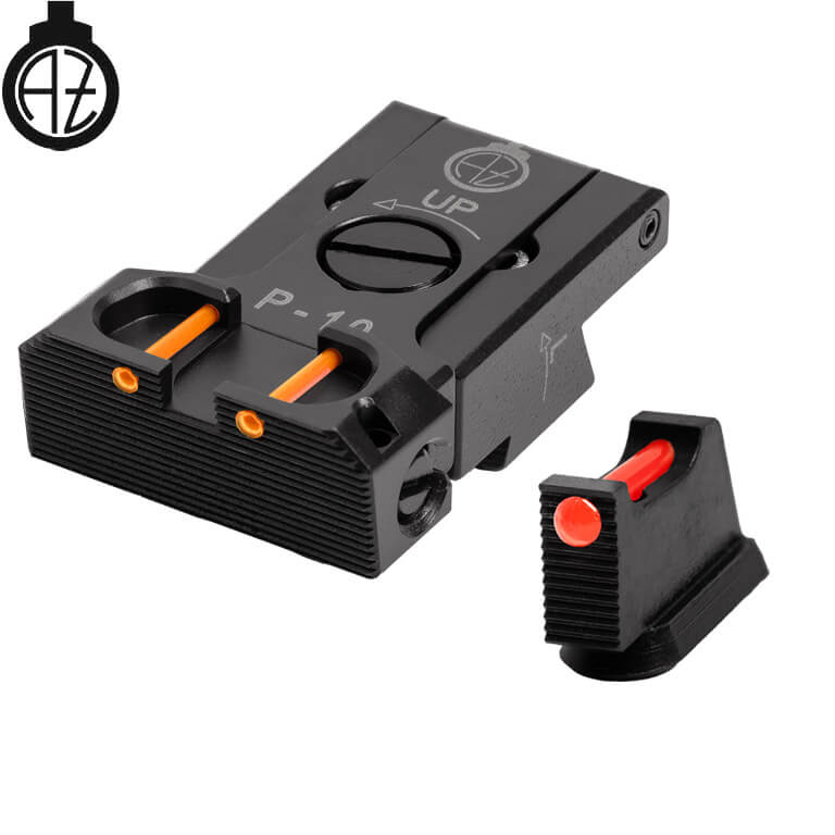 CZ P-10 regulējami mehāniskie tēmēkļi | šķiedru optika B