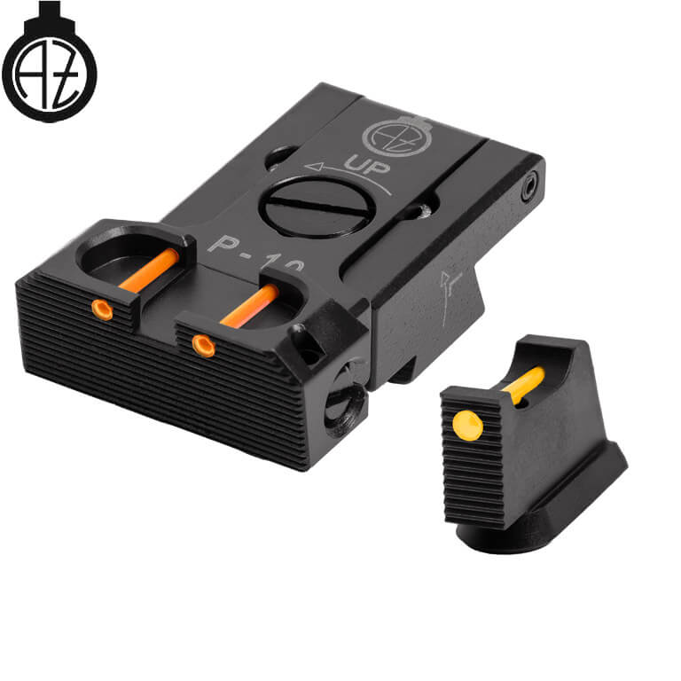 CZ P-10 regulējami mehāniskie tēmēkļi | šķiedru optika B