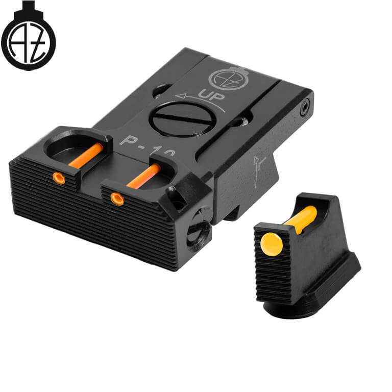 CZ P-10 regulējami mehāniskie tēmēkļi | šķiedru optika B