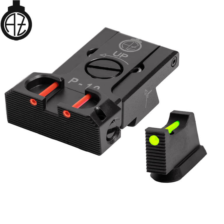 CZ P-10 regulējami mehāniskie tēmēkļi | šķiedru optika B