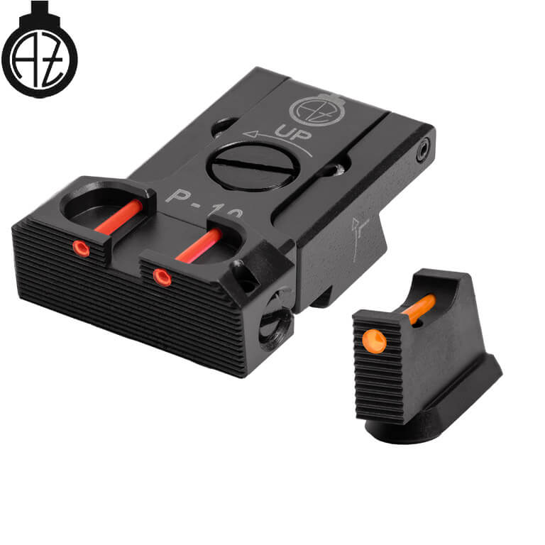 CZ P-10 regulējami mehāniskie tēmēkļi | šķiedru optika B