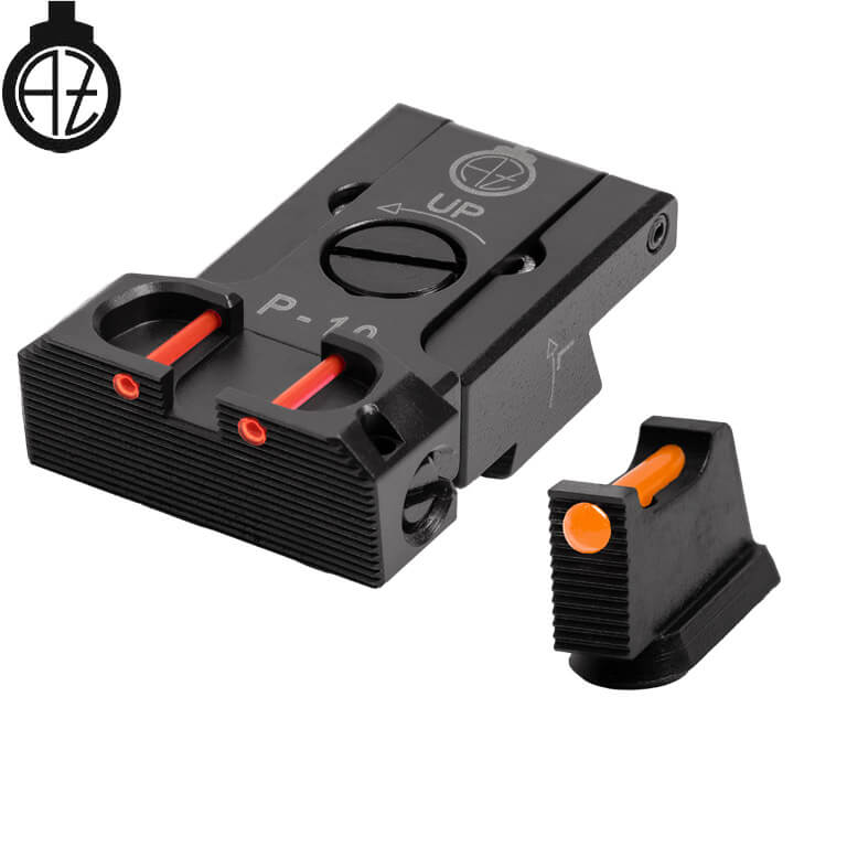 CZ P-10 regulējami mehāniskie tēmēkļi | šķiedru optika B