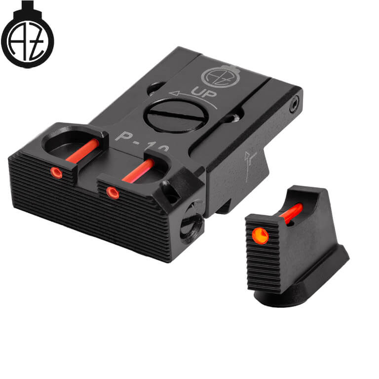 CZ P-10 regulējami mehāniskie tēmēkļi | šķiedru optika B