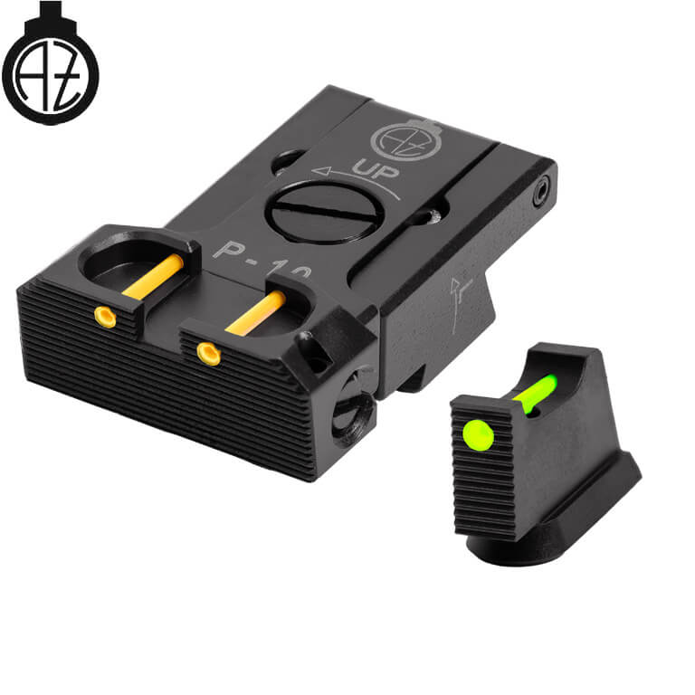 CZ P-10 regulējami mehāniskie tēmēkļi | šķiedru optika B