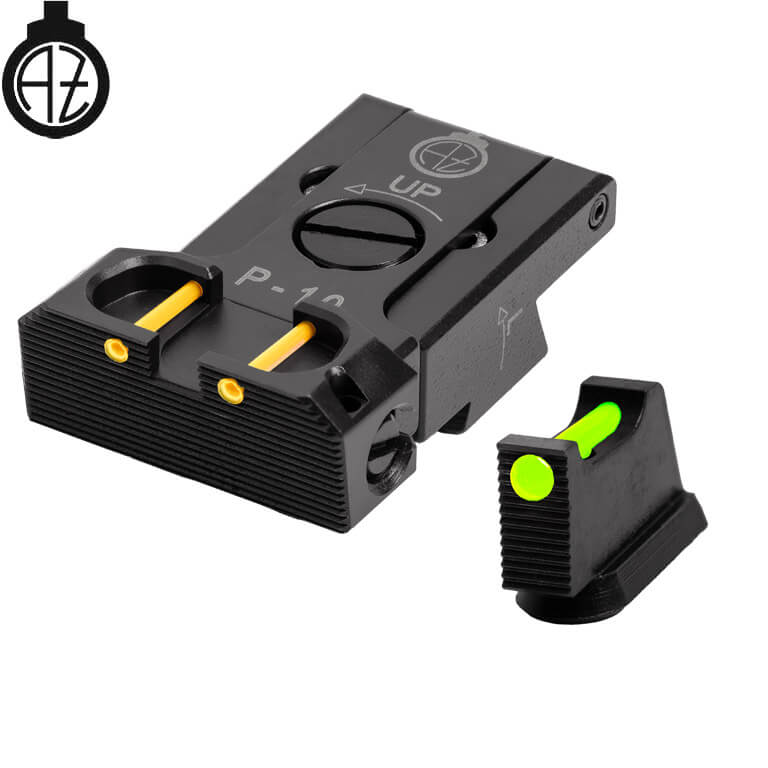 CZ P-10 regulējami mehāniskie tēmēkļi | šķiedru optika B