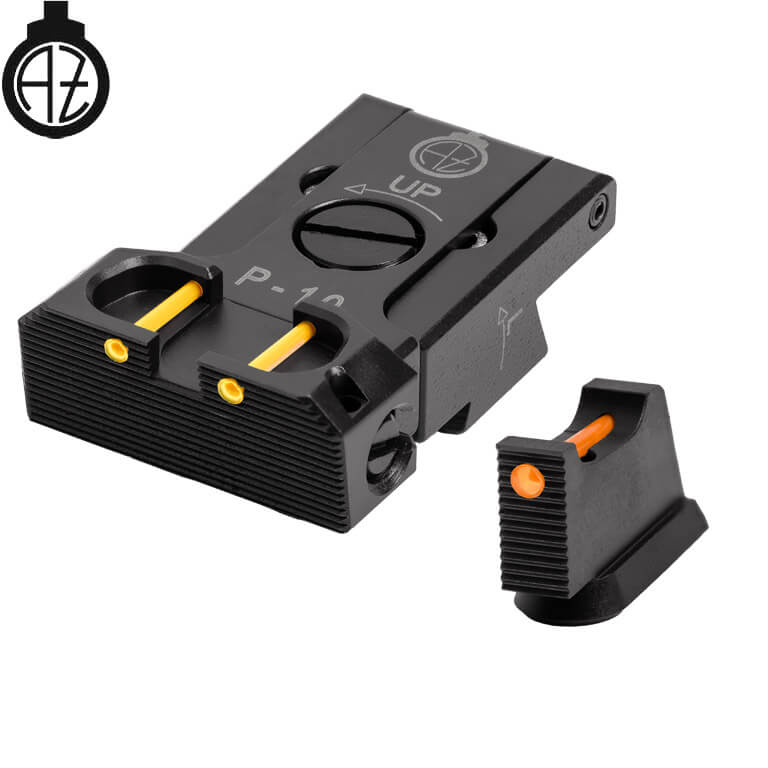 CZ P-10 regulējami mehāniskie tēmēkļi | šķiedru optika B
