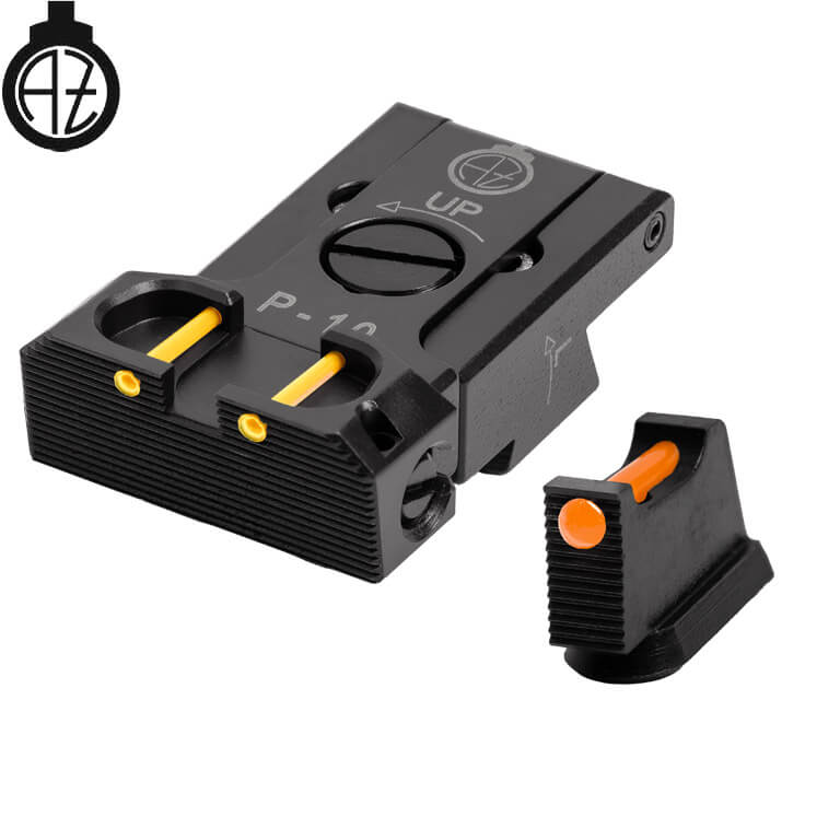 CZ P-10 regulējami mehāniskie tēmēkļi | šķiedru optika B