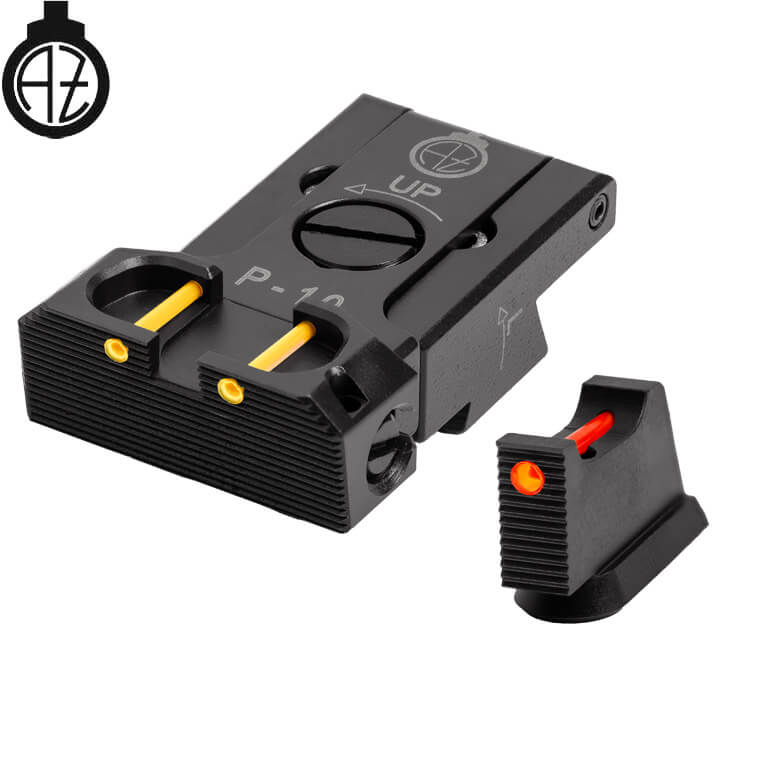 CZ P-10 regulējami mehāniskie tēmēkļi | šķiedru optika B