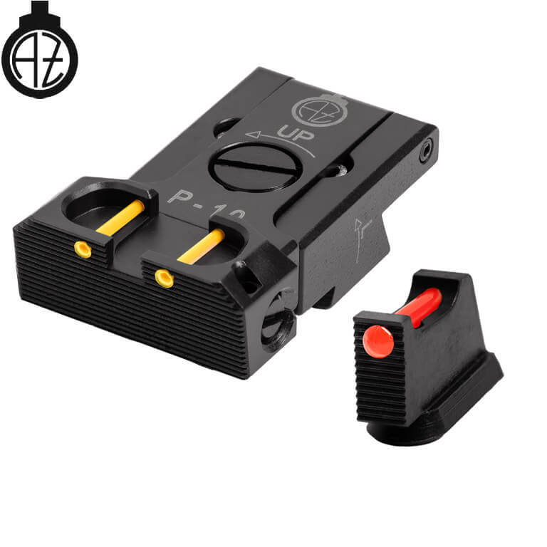CZ P-10 regulējami mehāniskie tēmēkļi | šķiedru optika B