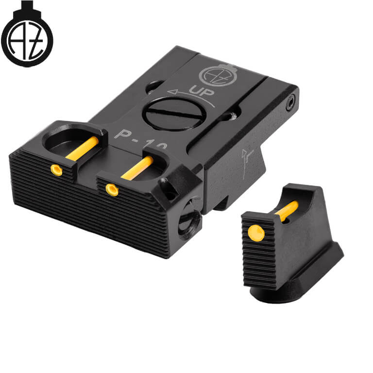 CZ P-10 regulējami mehāniskie tēmēkļi | šķiedru optika B