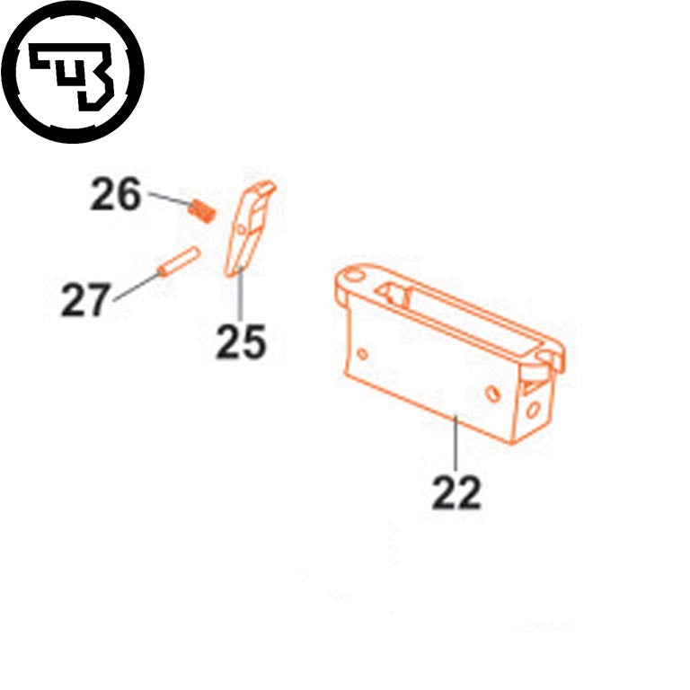 CZ 457 magazīna vadotne pilnā komplektācijā