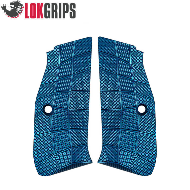 CZ 75 P-01, CZ 75 Compact alu roktura uzlikas | Gridlok blue