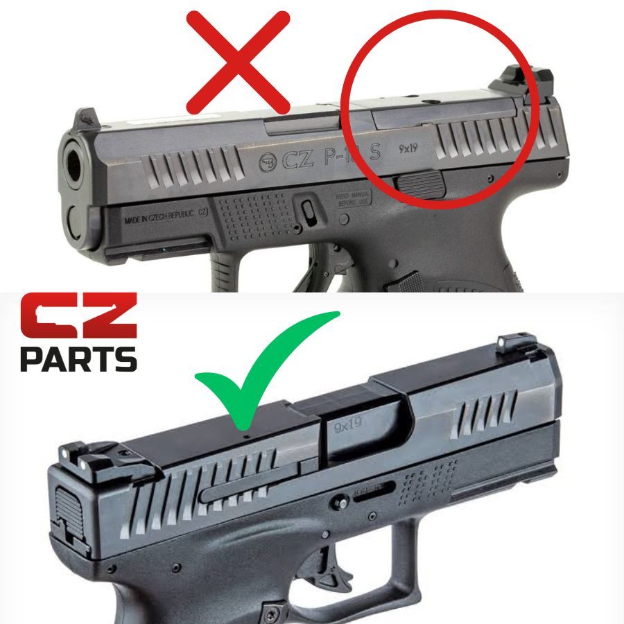 CZ P-10 kolimatora stiprinājums | Docter footprint