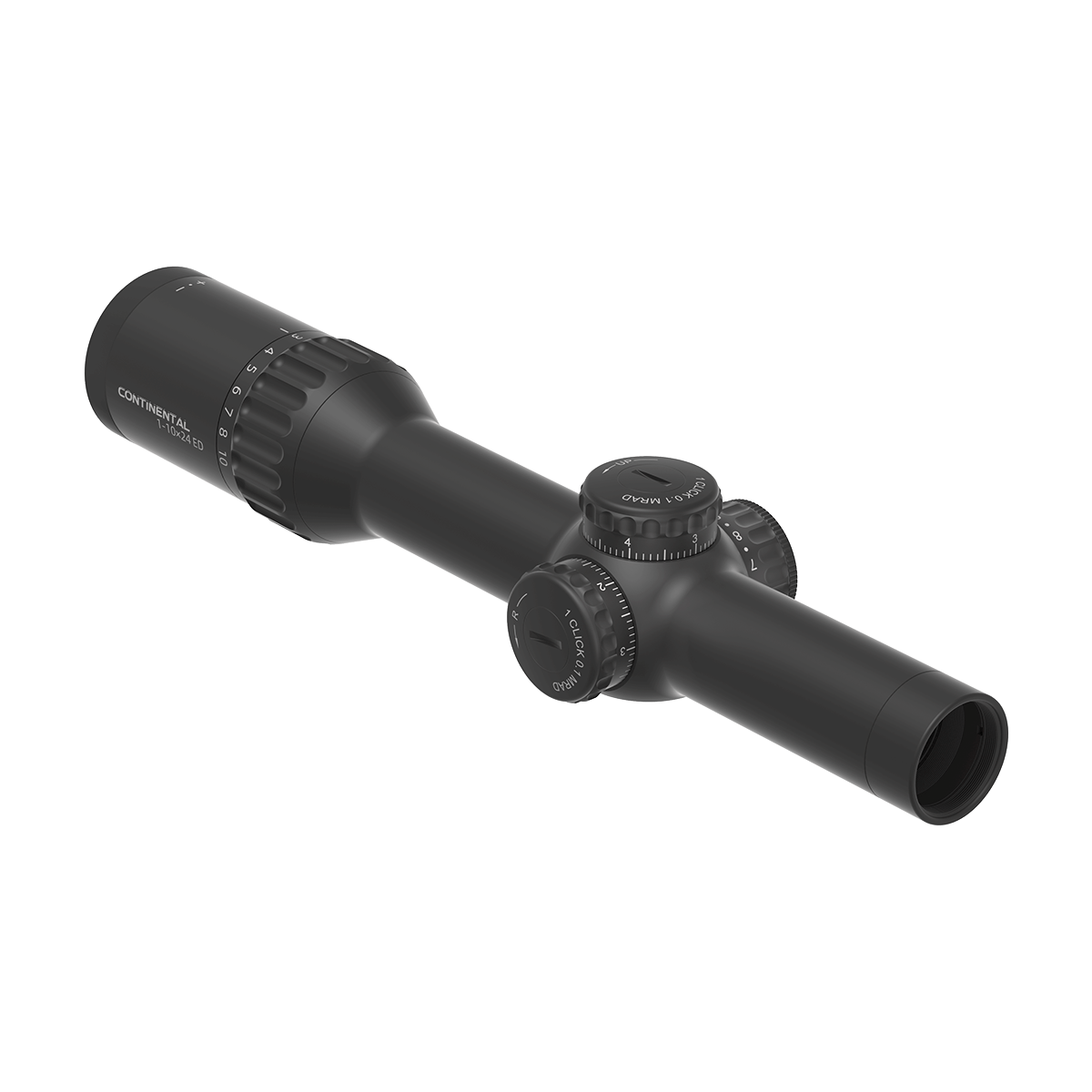 Vector Optics Continental 1-10x24i ED Fiber tālkotējs