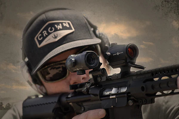 Sightmark XTM-3 3x palielinātājs ar LQD flip to side stiprinājumu