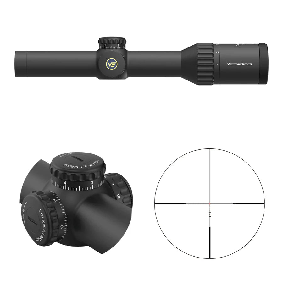 Vector Optics Continental x6 1-6x24i Fiber tālskatis