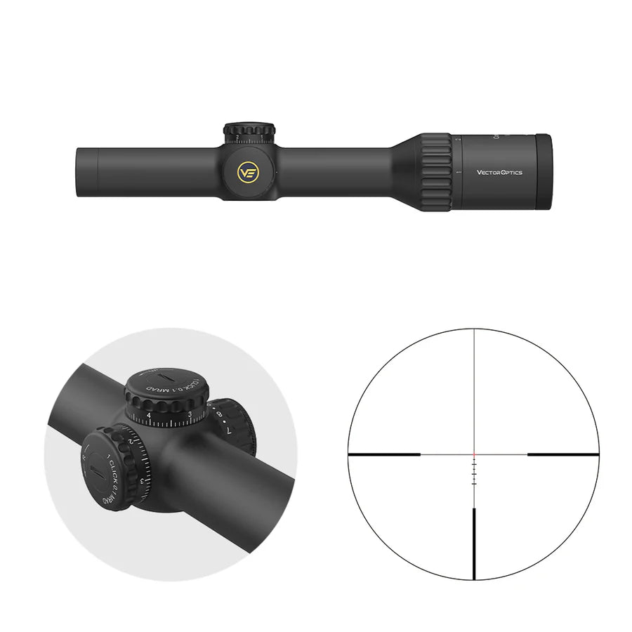 Vector Optics Continental x8 1-8x24SFP ED Fiber tālkotājs
