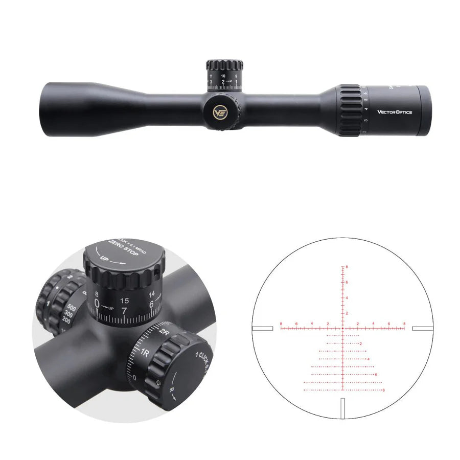 Vector Optics Continental x8 2-16x44 ED Taktiskā tālskatis