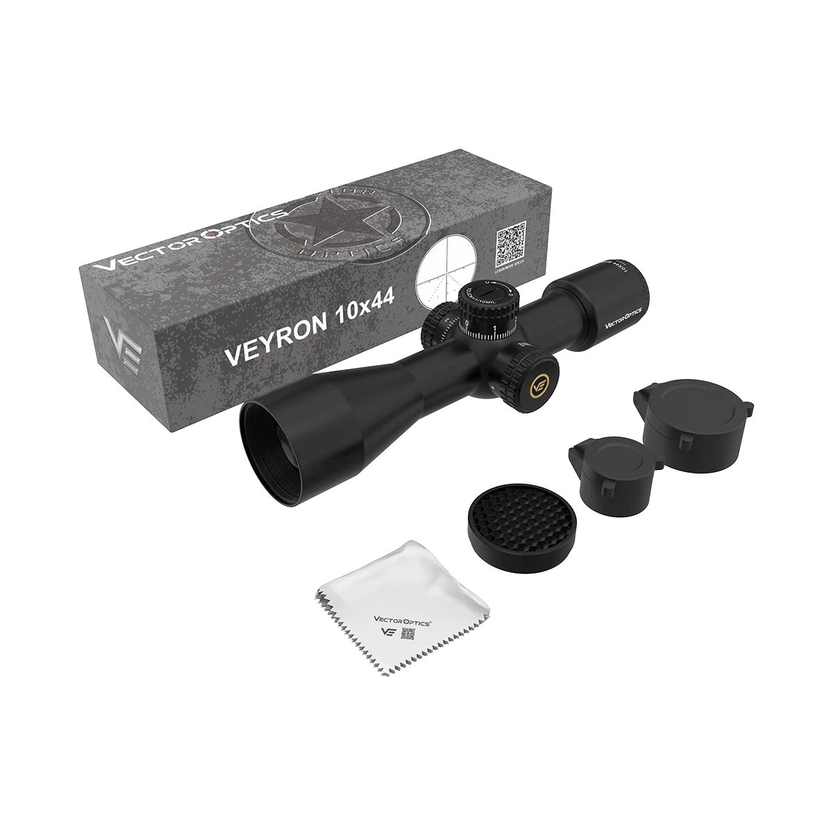 Vector Optics Veyron 10x44 SFP kompaktais šautenes optiskais tēmēklis Vector Optics