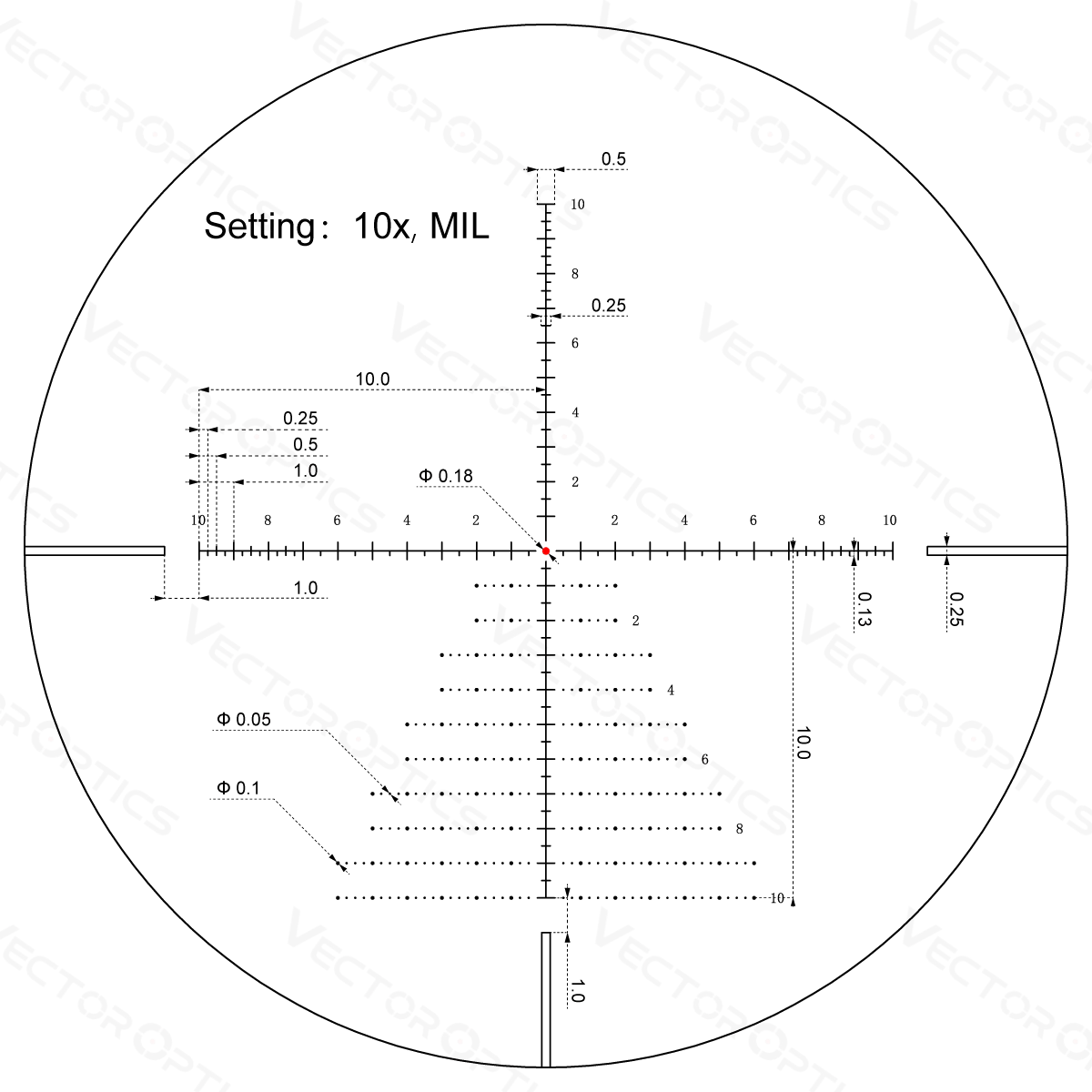 Vector Optics Veyron 4-16x44IR SFP kompakts šautenes tēmēklis Vector Optics