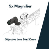 Vector Optics Paragon 5x30 palielinātājs Micro 