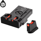 CZ 75B, CZ P-01, CZ 75 SP-01 regulējami mehāniskie tēmēkļi | šķiedru optika B 