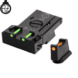 CZ P-10 regulējami mehāniskie tēmēkļi | šķiedru optika B 