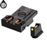 CZ P-10 regulējami mehāniskie tēmēkļi | šķiedru optika B 