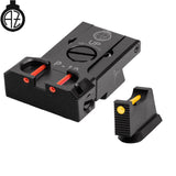 CZ P-10 regulējami mehāniskie tēmēkļi | šķiedru optika B 