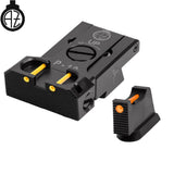 CZ P-10 regulējami mehāniskie tēmēkļi | šķiedru optika B 