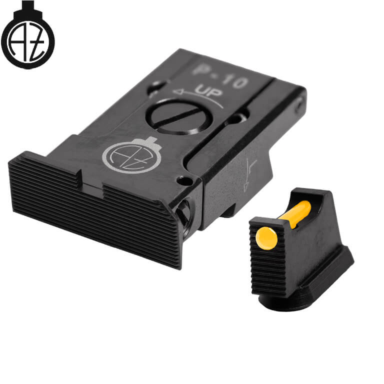 CZ P-10 regulējami mehāniskie tēmēkļi | šķiedru optika A 
