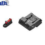 CZ P-07, CZ P-09 regulējamo mehānisko tēmēkļu komplekts ar šķiedru optiku | tips A