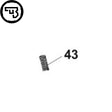 CZ P-07, CZ P-09 drošinātāja fiksatora atsperes | part #43