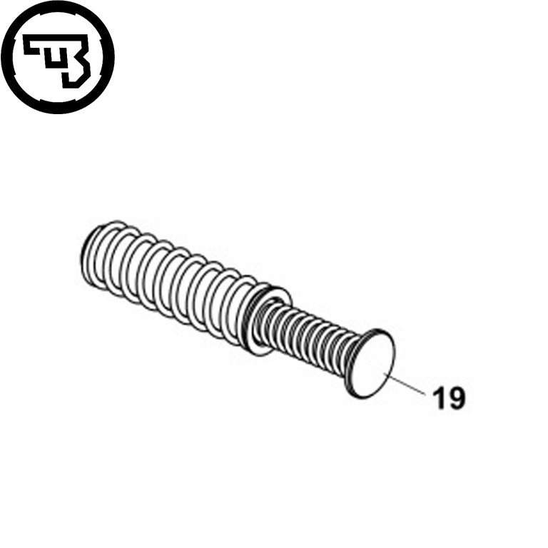 CZ P-10S atsitiena atsperes mezgls | detaļa #19